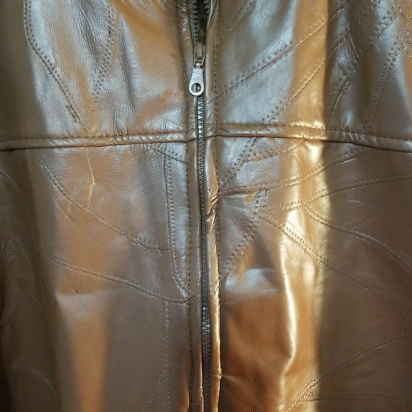 Executive Division Full Zip Leather Jacket w/Liner - Picture 5 of 11
